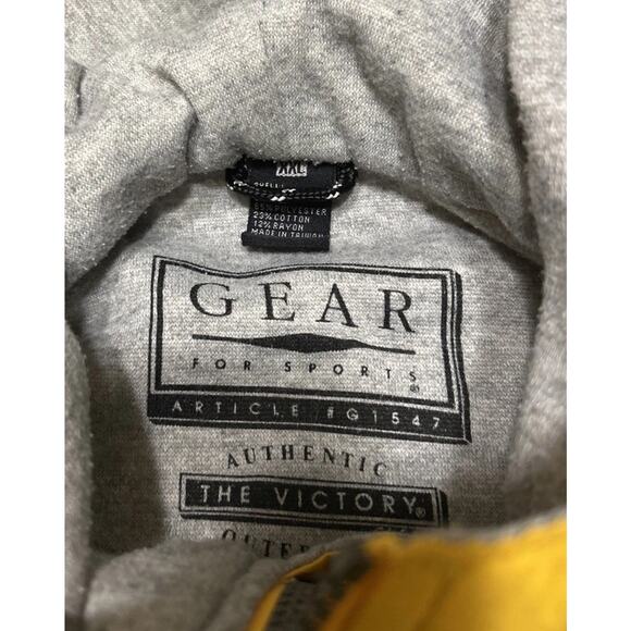 Gear For Sports ECU Pirates Jacket Men’s XXL 2XL Yellow Full Zip Windbreaker - Picture 4 of 7